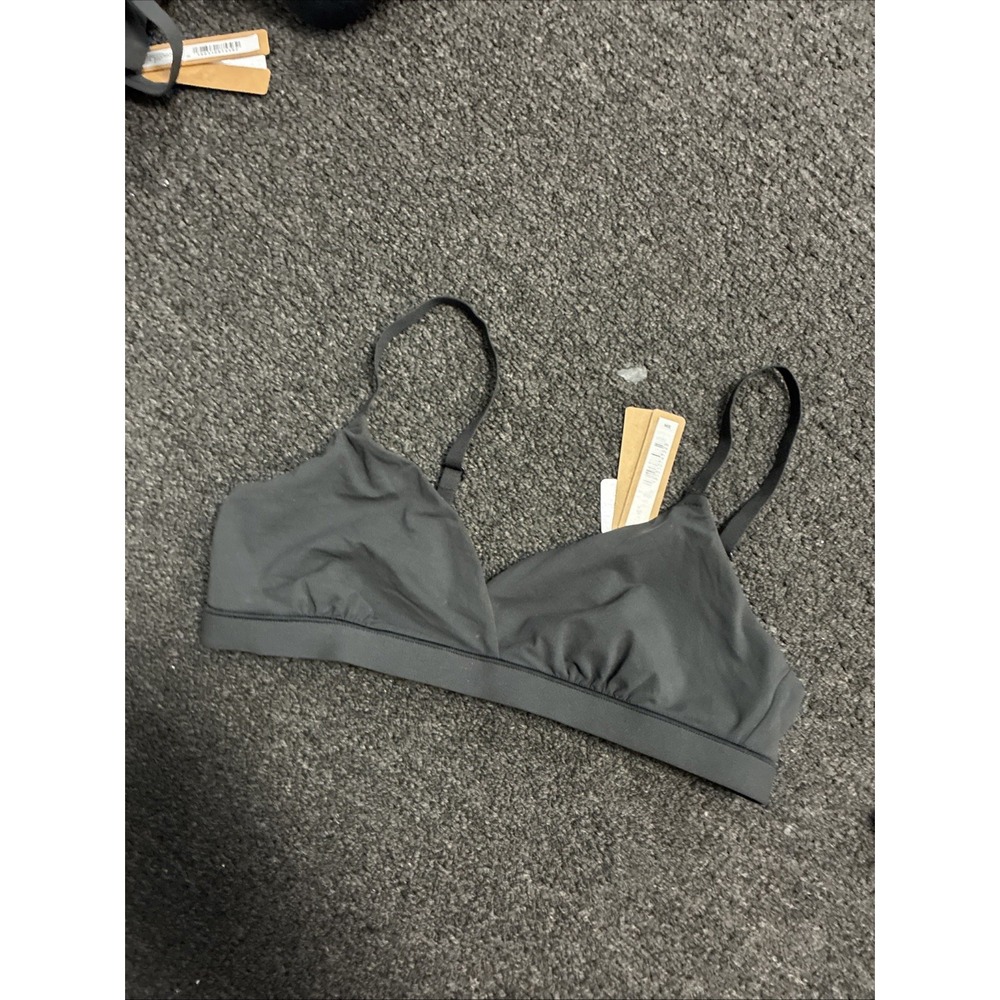Women's Skims Fits Everybody Crossover Bralette Onyx Size Small Black New